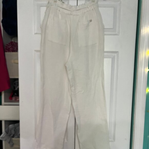 NWOT Billabong White Wander On Paper Bag Pant - Picture 6 of 7